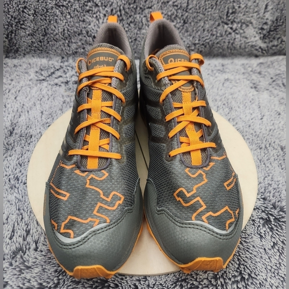 Icebug Anima3 RB9X Grey Orange Running Shoe Men's Size 12 - Picture 3 of 9